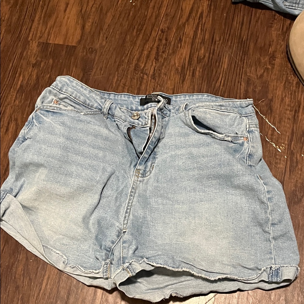 Casual Light Blue Women's Jean Shorts